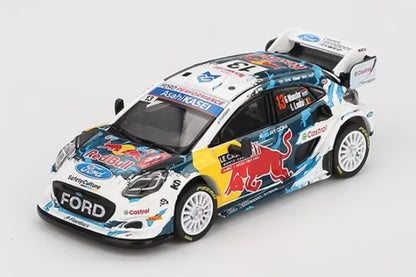 MGT00974-L TSM MINI-GT 1:64 Ford Puma Rally1 Monte Carlo Rally 2024 #13 M-Sport Ford WRT (Left-Hand Drive)