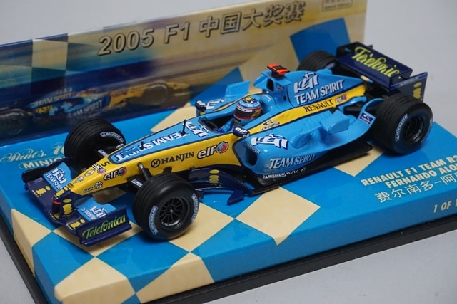 1:43 MINICHAMPS 403050025 China Custom Renault F1 Team R25 Chinese GP 2005 #5 F.Alonso