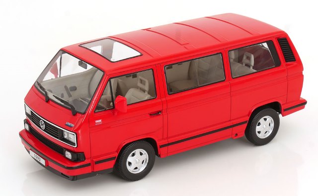 [ Pre-order ] KKDC180142 KK scale 1:18 VW Volkswagen Bus T3 Multivan 1992 Limited Last Edition Red