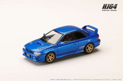 HJ641079ABL Hobby Japan 1:64 Subaru Impreza PURE SPORTS COUPE WRX type R STi Version (GC8) Sonic Blue Mica
