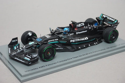 1:43 SPARK S8578 Mercedes-AMG Petronas F1 Team W14 E-Performance Monaco GP 5th 2023 #63 G. Russell model car