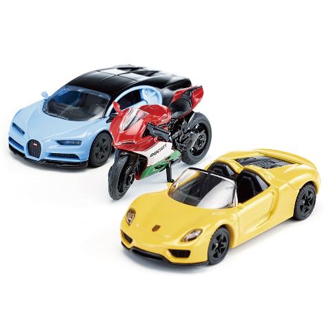 SK6313 SIKU Sports Car & Motorbike Set