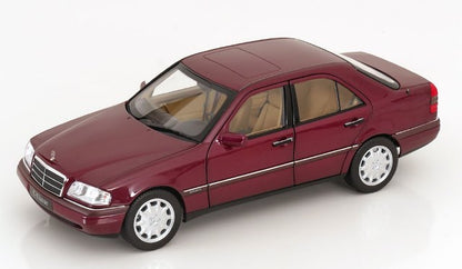 [ Pre-order ] 183370 NOREV 1:18 Scale Mercedes C-Klasse W202 Sedan 1993 Red Metallic (Modellissimo Custom Order)