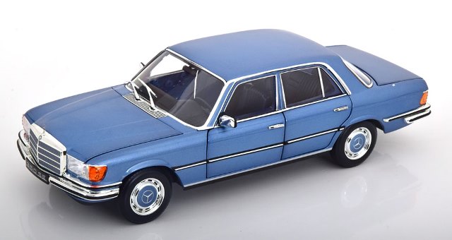 [ Pre-order ] 183971 NOREV 1:18 Scale Mercedes 350 SE W116 1973 Light Blue Metallic (Modellissimo Custom Order)