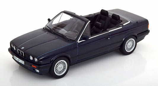 [ Pre-order ] 183212 NOREV 1:18 scale BMW 325i E30 Cabrio 1991 Dark Blue Metallic (Modellissimo custom order)