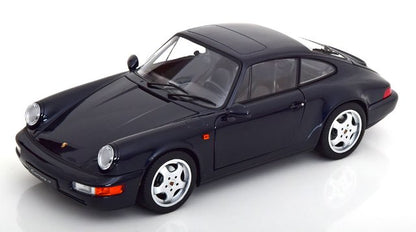 [ Pre-order ] 187324 NOREV 1:18 Scale Porsche 911 (964) Carrera 4 1990 Coupe in Dark Blue Metallic, Custom Order from MODELISSIMO