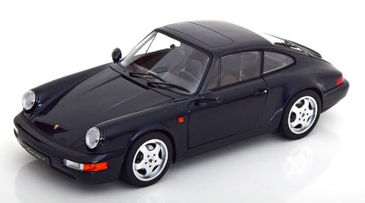 [ Pre-order ] 187324 NOREV 1:18 Scale Porsche 911 (964) Carrera 4 1990 Coupe in Dark Blue Metallic, Custom Order from MODELISSIMO
