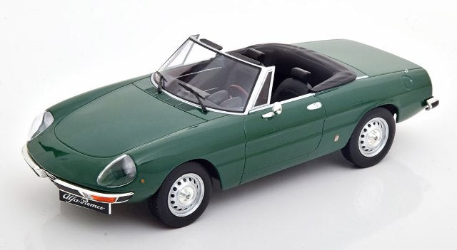[ Pre-order ] 187881 NOREV 1:18 Scale Alfa Romeo 2000 Spider 1978 with Removable Softtop, Green, Custom Order from MODELISSIMO