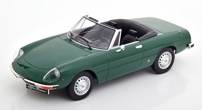 [ Pre-order ] 187881 NOREV 1:18 Scale Alfa Romeo 2000 Spider 1978 with Removable Softtop, Green, Custom Order from MODELISSIMO