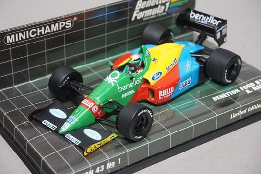1:43 MINICHAMPS 400880019 Benetton Ford B188 1988 #19 A. Nannini model car