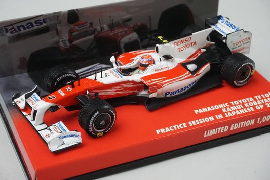 1:43 MINICHAMPS 413090310 FORZA Panasonic Toyota TF109 Japan GP 2009 #10 model car