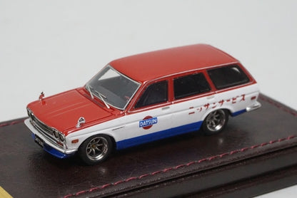 1:64 Ignition model IG2882 Nissan Datsun Bluebird (510) Wagon Red/White/Blue model car