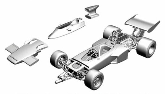 [ Pre-order ] WCT 72 Tameo Kit 1:43 Lotus 72D Italian Grand Prix 1972 white metal kit model