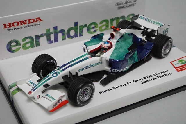 1:43 MINICHAMPS Kyosho Honda Racing F1 Team Show Car 2008 #16 J. Button model car