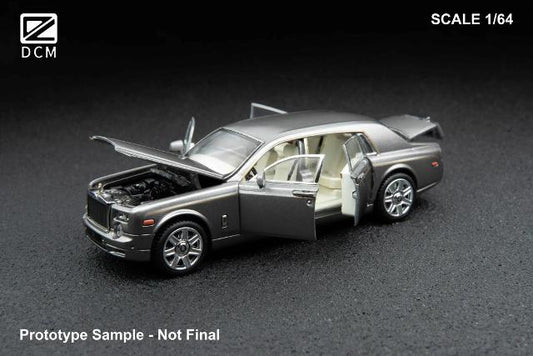 [ Pre-order ] DCM 1:64 Rolls Royce Phantom VII 7th generation, fully openable, Silver Grey