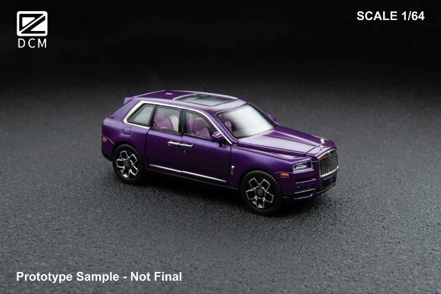 [ Pre-order ] DCM 1:64 Rolls Royce Cullinan Fully Openable Purple