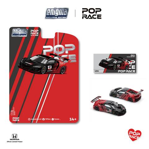[ Pre-order ] PRE0011 POP RACE x Enigma 1:64 Honda NSX GT3 Evo22 Advan Chase Livery Blister Ver.