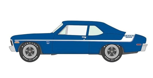 [ Pre-order ] JLSP383A Johnny Lightning 1:64 Chevy Yenko Deuce Nova Blue 1970