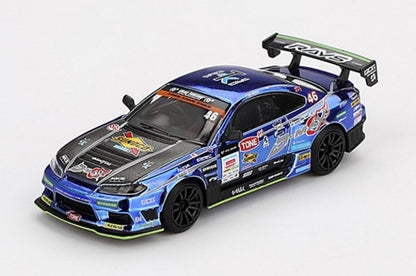 MGT00857-BL TSM MINI-GT 1:64 Nissan Silvia (S15) D1 GP 2023 #46 D-MAX RACING (Right-hand drive) Japan Limited