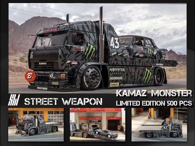 [ Pre-order ] SW Street Weapon 1:64 KAMAZ Monster Livery