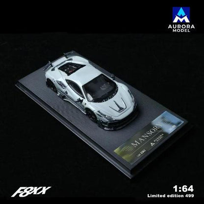 [ Pre-order ] AURORA MODEL AM 1:64 Mansory F8 Tributo Mansory F8XX Cement Grey