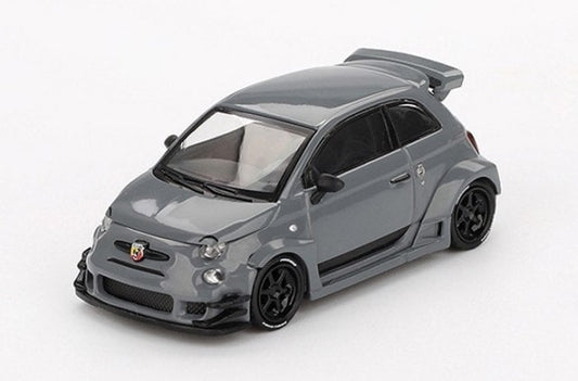 [ Pre-order ] MGT00995-L TSM MINI-GT 1:64 Abarth 595 LB-WORKS x Abas Works Grey (Left-hand drive)