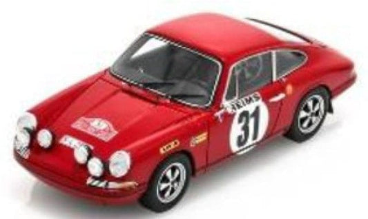 [ Pre-order ] S5581 Spark 1:43 Porsche Porsche 911S #31 2nd Rally Monte Carlo 1969 G. Larrousse - J-C. Perramond