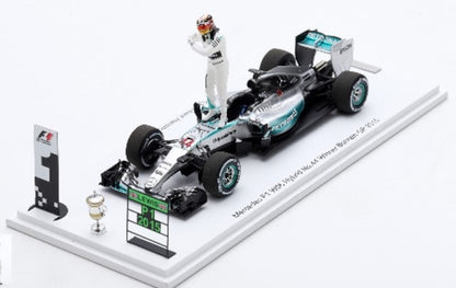 [ Pre-order ] SP613 Spark 1:43 Mercedes-AMG Petronas F1 Team F1 W06 Hybrid Bahrain GP Winner 2015 #44 L. Hamilton