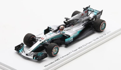 [ Pre-order ] SP643 Spark 1:43 Mercedes-AMG Petronas Motorsport F1 W08 EQ Power US GP 2017 #44 L. Hamilton