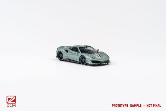 [ Pre-order ] DCM 1:64 Novitec 488 pista Francis Green