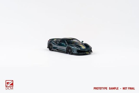 [ Pre-order ] DCM 1:64 Novitec 488 pista British Green