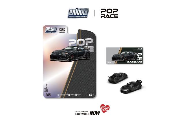 [ Pre-order ] PRE0013 POP RACE x Enigma 1:64 Toyota Supra DARWIN PRO 66G NWB SUPRA (A90) MIDNIGHT BLACK