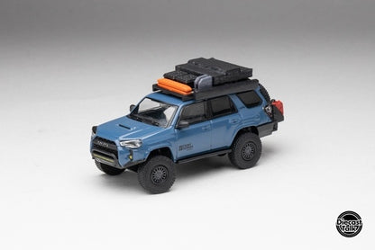 DTG0016-FR GCD Gaincorp Products 1/64 Toyota 4Runner TRD PRO Overland CavalryFront Runner x DiecastTalk Blue