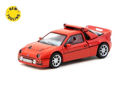 T64PR-001-RE Tarmac Works 1:64 Ford RS200 Red model car
