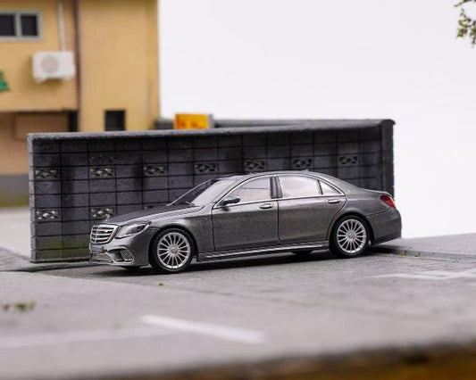 KING MODEL 1:64 Mercedes-Benz S65 AMG W222 Titanium Gray