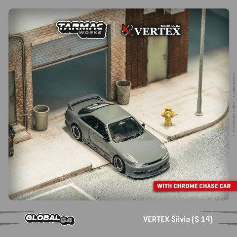 T64G-018-GY Tarmac Works 1:64 VERTEX Silvia S14 Gray model car