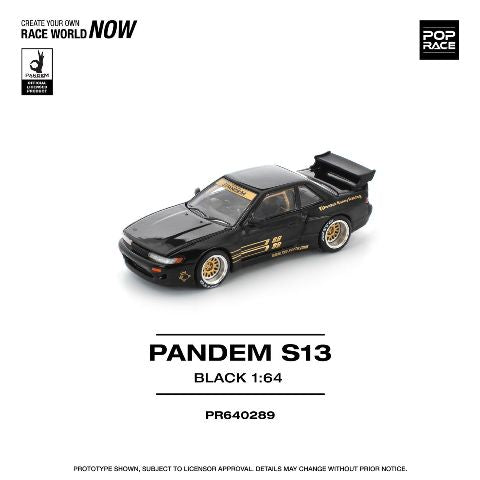 [ Pre-order ] PR640289 POP RACE 1:64 Nissan Pandem Silvia S13 BLACK
