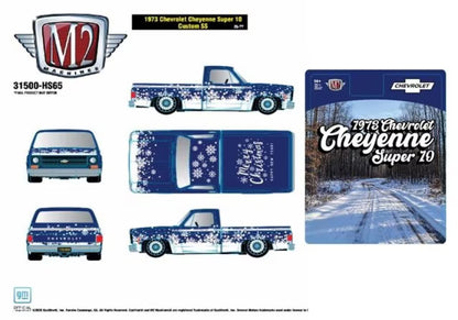 31500-HS65 M2 Machines 1:64 1973 Chevrolet Truck “SS454” Holiday Edition