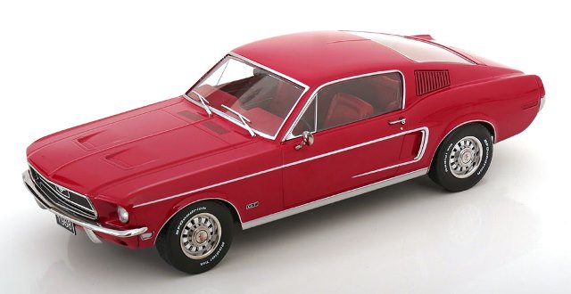 [ Pre-order ] KKDC181392 KK scale 1:18 Ford Mustang GT Fastback 1968 Red