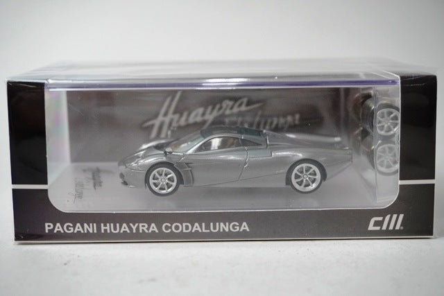CM64-Codalunga-05 CM-Model 1:64 Pagani Huayra Codalunga Silver HEC 2025 Limited model car