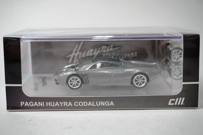 CM64-Codalunga-05 CM-Model 1:64 Pagani Huayra Codalunga Silver HEC 2025 Limited model car