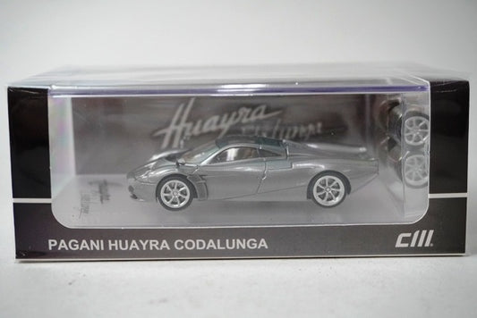 CM64-Codalunga-05 CM-Model 1:64 Pagani Huayra Codalunga Silver HEC 2025 Limited model car