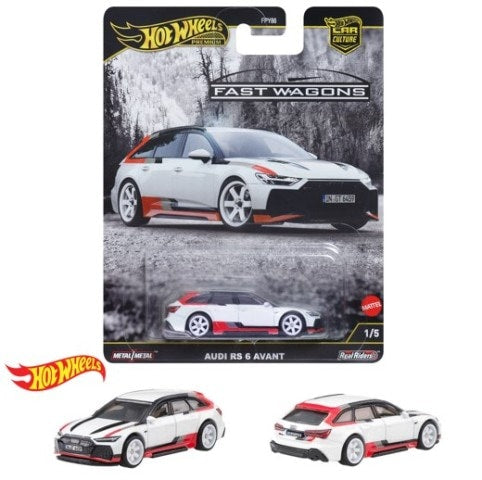 JBK51-9866 Hot Wheels Car Culture Fast Wagon Audi RS 6 Avant (1 carton: 10 pieces)