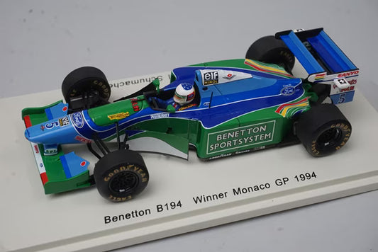 1:43 Spark S4481 Benetton B194 Monaco GP 1994 #5 M. Schumacher model car
