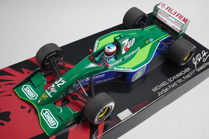 1:18 MINICHAMPS 113910132 Jordan Ford 191 F1 Debut Belgium GP 1991 #32 model car