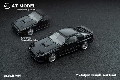 AT64002 AT MODEL 1:64 Mazda Infini RX-7 FC3S Infini Metallic Black model car