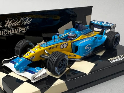 1:43 MINICHAMPS 400030008 Renault F1 Team R23 Japanese GP 2003 #8 F. Alonso model car