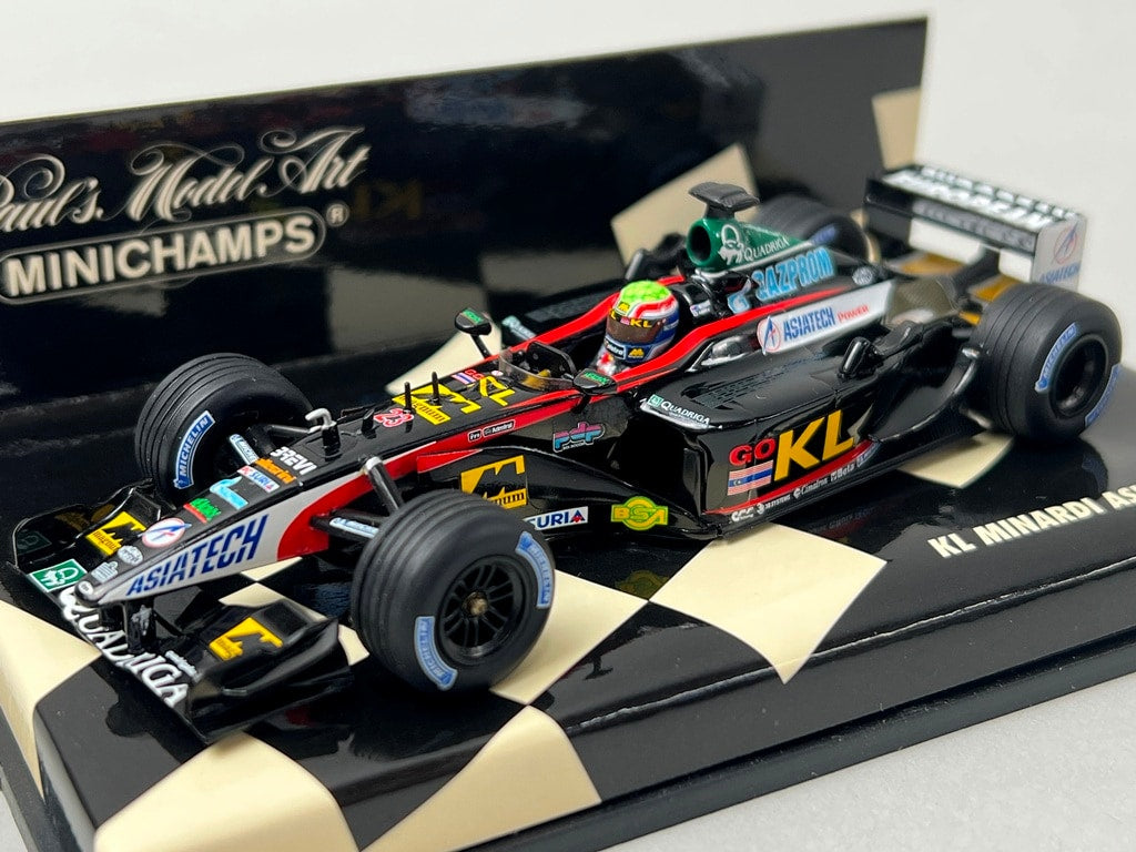 1:43 MINICHAMPS 400020023 KL Minardi Asiatec PS02 2002 #23 M.Webber model car