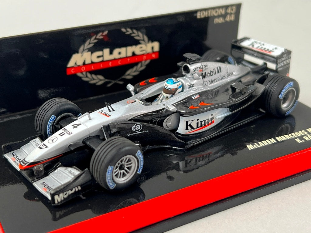 1:43 MINICHAMPS 530034316 McLaren Mercedes MP4-18 Test Car 2003 #6 K. Raikkonen model car