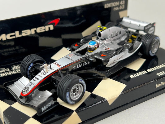 1:43 MINICHAMPS 530054355 McLaren Mercedes MP4-20 Test Driver 2005 #35 model car